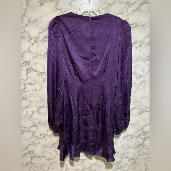 ASTR The Label Purple Balloon Sleeves Dress - Picture 10 of 10